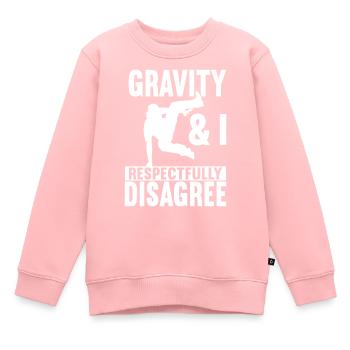 Parkour Freerunning - Sweat Premium enfant bio - rose - Devant - AI Model Kid Female (0cm)