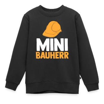 Bauherr - Kinder Premium Organic Sweatshirt - Schwarz - Vorne - AI Model Kid Female (0cm)