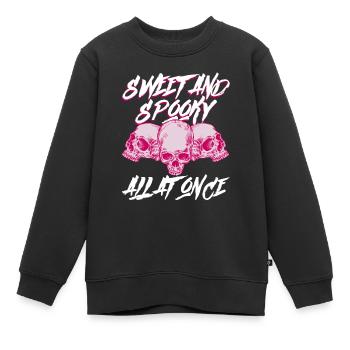 Süß und gruselig zugleich - Bubble Goth Perky Goth - Kinder Premium Organic Sweatshirt - Schwarz - Vorne - AI Model Kid Female (0cm)