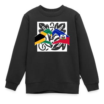 Haiti Haitianer Jamaika Kombination I Geschenk - Kinder Premium Organic Sweatshirt - Schwarz - Vorne - AI Model Kid Female (0cm)