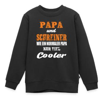 Papa und Schreiner - Kinder Premium Organic Sweatshirt - Schwarz - Vorne - AI Model Kid Female (0cm)