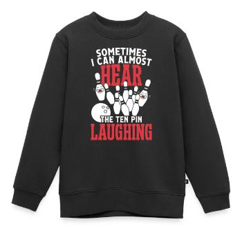 Somtimes je peux presque entendre les dix broches - Sweat Premium enfant bio - noir - Devant - AI Model Kid Female (0cm)