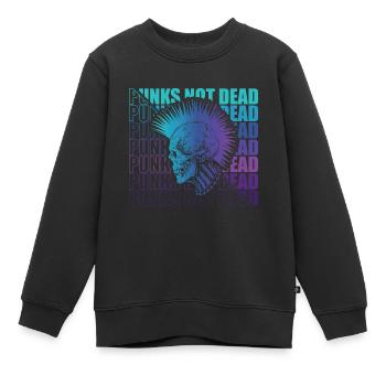 Punk Rock Pogo Anarchie Punks Punk Rocker Punk - Sweat Premium enfant bio - noir - Devant - AI Model Kid Female (0cm)