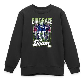 Radrennen Team Wettrennen Radrennfahrer Fahrrad - Kinder Premium Organic Sweatshirt - Schwarz - Vorne - AI Model Kid Female (0cm)