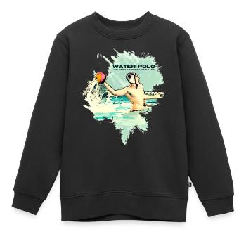 Wasserball - Die härtesten Sportler - Kinder Premium Organic Sweatshirt - Schwarz - Vorne - AI Model Kid Female (0cm)