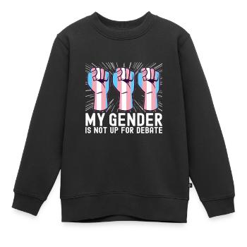 Transgender Trans LGBTQ - Kinder Premium Organic Sweatshirt - Schwarz - Vorne - AI Model Kid Female (0cm)