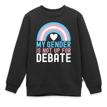 Transgender Trans LGBTQ - Kinder Premium Organic Sweatshirt - Schwarz - Vorne - AI Model Kid Female (0cm)