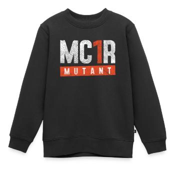 MC1R Mutant Rothaarig Rote Haare - Kinder Premium Organic Sweatshirt - Schwarz - Vorne - AI Model Kid Female (0cm)