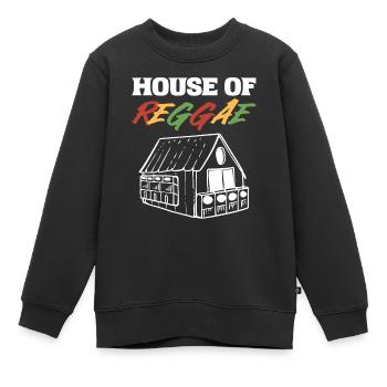 House of Reggae Musiker und Entertainer - Kinder Premium Organic Sweatshirt - Schwarz - Vorne - AI Model Kid Female (0cm)