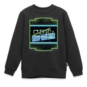 instruction codes présents blague génial crypter - Sweat Premium enfant bio - noir - Devant - AI Model Kid Female (0cm)