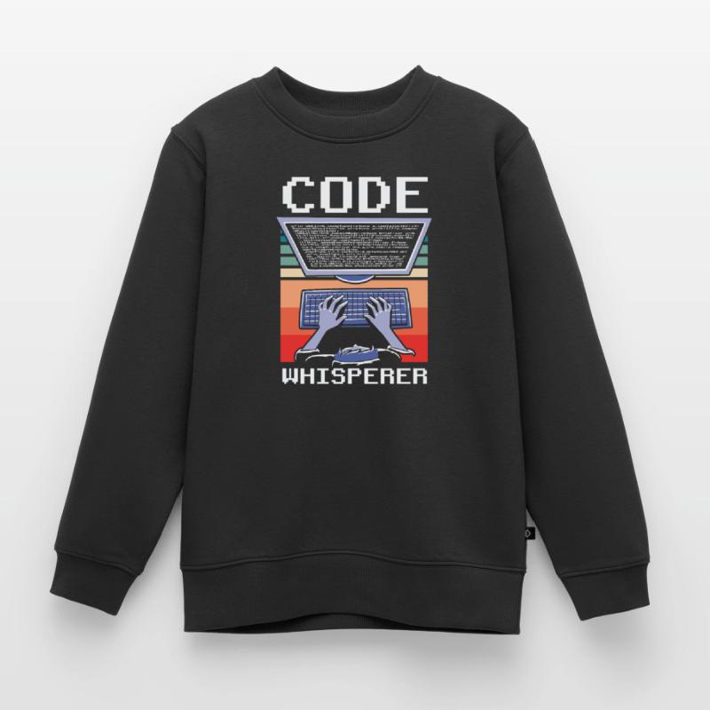 Code Flüsterer Programmierer Coding Coder Kinder Premium Organic Sweatshirt