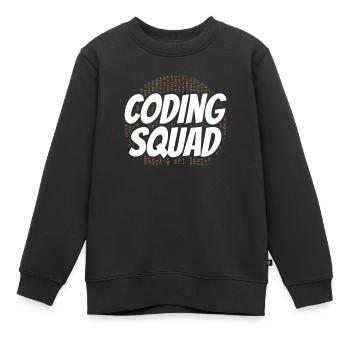 Coding Team Programmierer Programmieren Coder - Kinder Premium Organic Sweatshirt - Schwarz - Vorne - AI Model Kid Female (0cm)
