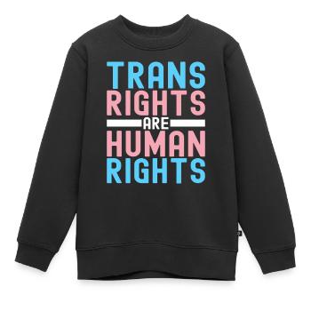 Transgender Trans LGBTQ - Kinder Premium Organic Sweatshirt - Schwarz - Vorne - AI Model Kid Female (0cm)