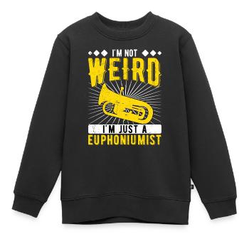 Euphonium Eufonium Euphonist - Kids Premium Organic Sweatshirt - black - Front - AI Model Kid Female (0cm)