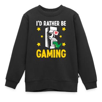 Perfect Video Game Gamer - Kinder Premium Organic Sweatshirt - Schwarz - Vorne - AI Model Kid Female (0cm)