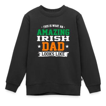 Un papa irlandais incroyable ressemble à un cadeau de fête des pères - Sweat Premium enfant bio - noir - Devant - AI Model Kid Female (0cm)