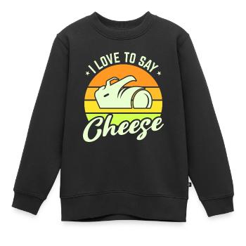 Photographie Photo Photographe Photographes! Photographes - Sweat Premium enfant bio - noir - Devant - AI Model Kid Female (0cm)