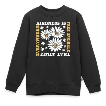 La gentillesse est gratuite, saupoudrez ce truc partout - Sweat Premium enfant bio - noir - Devant - AI Model Kid Female (0cm)
