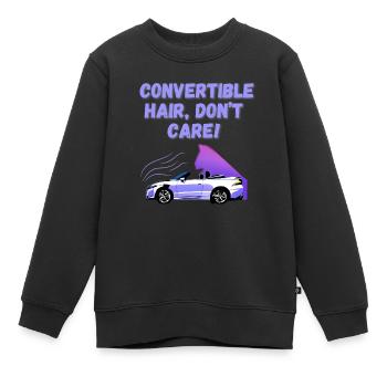 Lustiger Cabriolet Spruch Englisch Cabrio Spaß - Kinder Premium Organic Sweatshirt - Schwarz - Vorne - AI Model Kid Female (0cm)