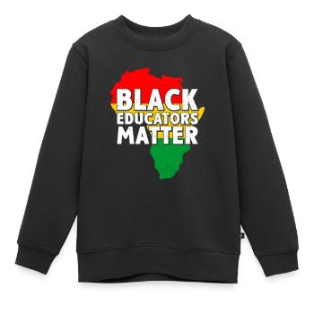 Drôle de mois africain - Sweat Premium enfant bio - noir - Devant - AI Model Kid Female (0cm)