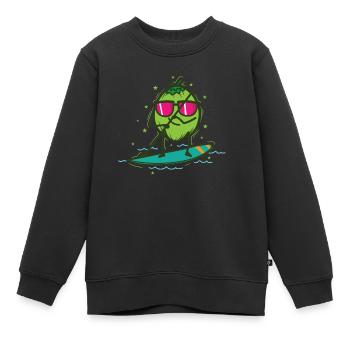 Coconut in SUP Stand up Paddling - Kids Premium Organic Sweatshirt - black - Front - AI Model Kid Female (0cm)