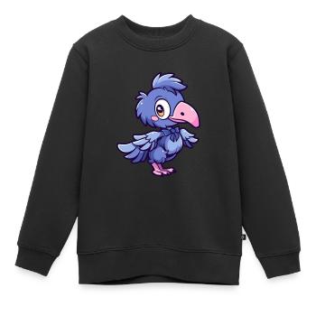 Danseur de bec-de-chaussure - Sweat Premium enfant bio - noir - Devant - AI Model Kid Female (0cm)