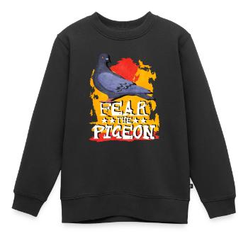 Colombe - Sweat Premium enfant bio - noir - Devant - AI Model Kid Female (0cm)