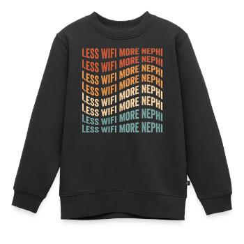 Lustiger Mormonen-Missionar LDS - Kinder Premium Organic Sweatshirt - Schwarz - Vorne - AI Model Kid Female (0cm)