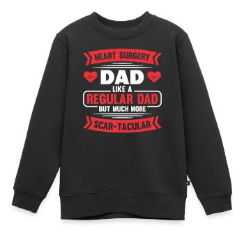Transplantation cardiaque Chirurgie cardiaque Chirurgie cardiaque Chirurgie cardiaque Bypass - Sweat Premium enfant bio - noir - Devant - AI Model Kid Female (0cm)