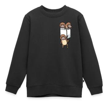 Schnabeltier In Einer Tasche Schnabeltiere - Kinder Premium Organic Sweatshirt - Schwarz - Vorne - AI Model Kid Female (0cm)