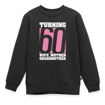 60. Geburtstag 60 Jahre Mutter 60 Werden - Kinder Premium Organic Sweatshirt - Schwarz - Vorne - AI Model Kid Female (0cm)