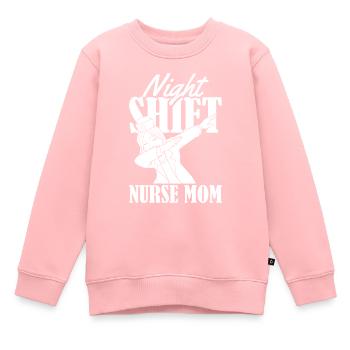 Infirmière de nuit - Sweat Premium enfant bio - rose - Devant - AI Model Kid Female (0cm)