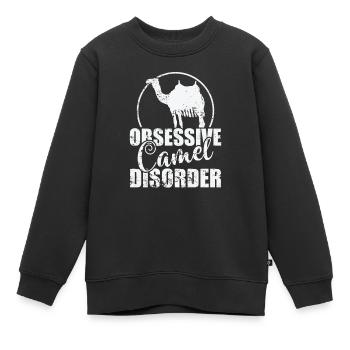 Trouble obsessionnel du chameau dromadaire - Sweat Premium enfant bio - noir - Devant - AI Model Kid Female (0cm)