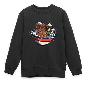 Ramen Noodle Hunger Japanese Anime Lover - Sweat Premium enfant bio - noir - Devant - AI Model Kid Female (0cm)