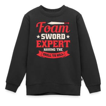 LARP Live-Action-Rollenspiel - Kinder Premium Organic Sweatshirt - Schwarz - Vorne - AI Model Kid Female (0cm)
