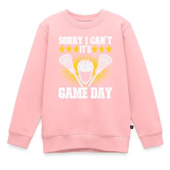 Lacrosse - Sweat Premium enfant bio - rose - Devant - AI Model Kid Female (0cm)