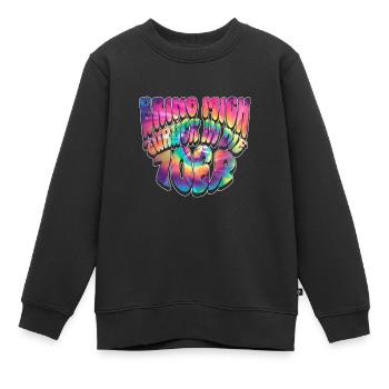 Bring Mich Zurück In Die 70er - Hippie Kostüm 70er - Kinder Premium Organic Sweatshirt - Schwarz - Vorne - AI Model Kid Female (0cm)