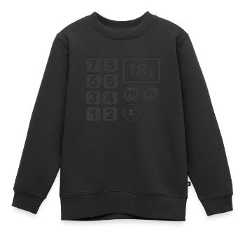 Elevator Buttons - Kids Premium Organic Sweatshirt - black - Front - AI Model Kid Female (0cm)