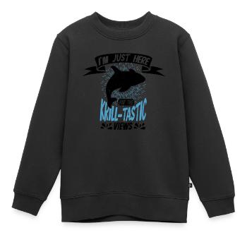 Meeressäuger für Orca-Beobachtung und Buckelwal - Kinder Premium Organic Sweatshirt - Schwarz - Vorne - AI Model Kid Female (0cm)