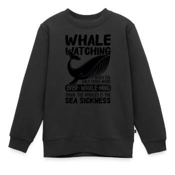 Conception de bélugas pour mammifères marins et orques - Sweat Premium enfant bio - noir - Devant - AI Model Kid Female (0cm)