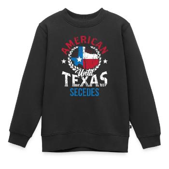 Amerikaner Bis Zur Abspaltung Von Texas Texaner - Kinder Premium Organic Sweatshirt - Schwarz - Vorne - AI Model Kid Female (0cm)