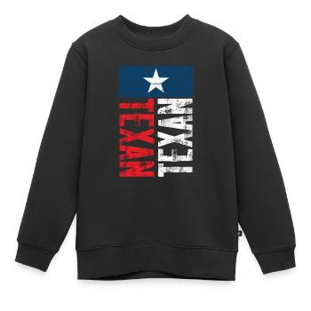 Texaner Sprüche Texas Texanisch Stolz - Kinder Premium Organic Sweatshirt - Schwarz - Vorne - AI Model Kid Female (0cm)