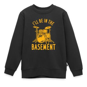 Ich werde im Keller sein - Kinder Premium Organic Sweatshirt - Schwarz - Vorne - AI Model Kid Female (0cm)