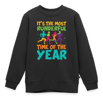 It's The Most Runderful Time Of The Year - Kinder Premium Organic Sweatshirt - Schwarz - Vorne - AI Model Kid Female (0cm)