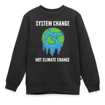 Zitate des Klimawandels Naturliebhaber - Kinder Premium Organic Sweatshirt - Schwarz - Vorne - AI Model Kid Female (0cm)