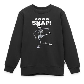 Ein Bein Witz Humor Geschenk - Kinder Premium Organic Sweatshirt - Schwarz - Vorne - AI Model Kid Female (0cm)