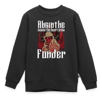 Satan Beelzebub Teufel Gothic Pentagram Mystisch - Kinder Premium Organic Sweatshirt - Schwarz - Vorne - AI Model Kid Female (0cm)