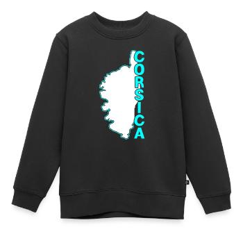 Wappen von Korsika - Kinder Premium Organic Sweatshirt - Schwarz - Vorne - AI Model Kid Female (0cm)