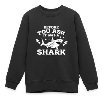 Ein Bein Witz Humor Geschenk - Kinder Premium Organic Sweatshirt - Schwarz - Vorne - AI Model Kid Female (0cm)