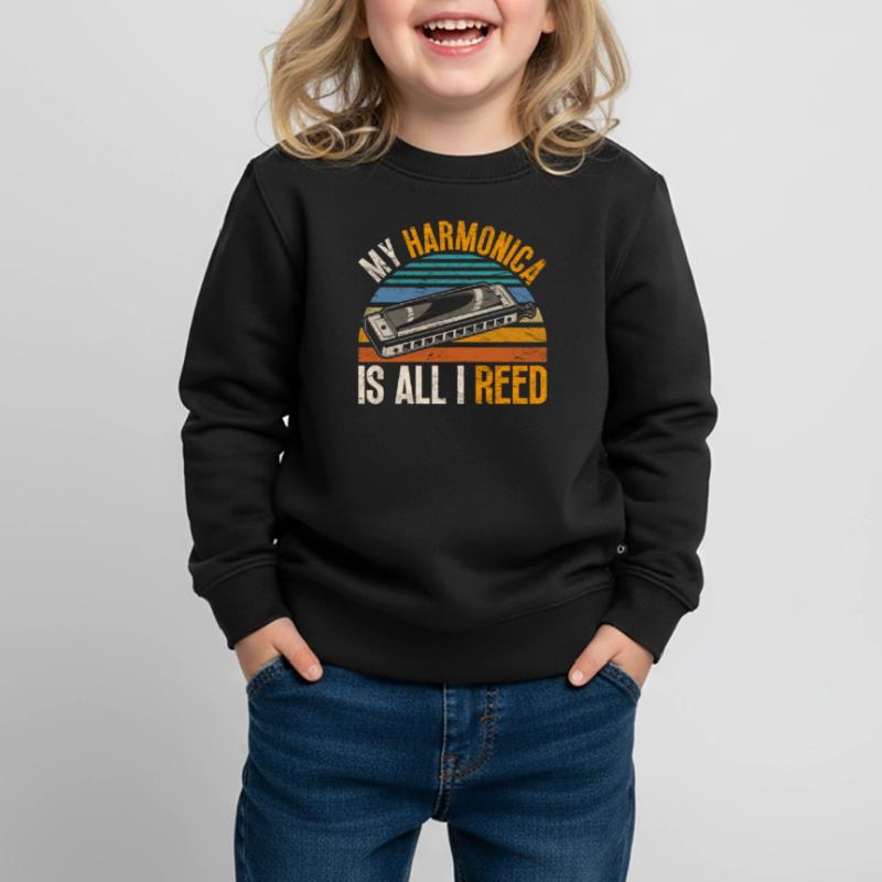Harmonica harmonica player Kids Premium Organic Sweatshirt